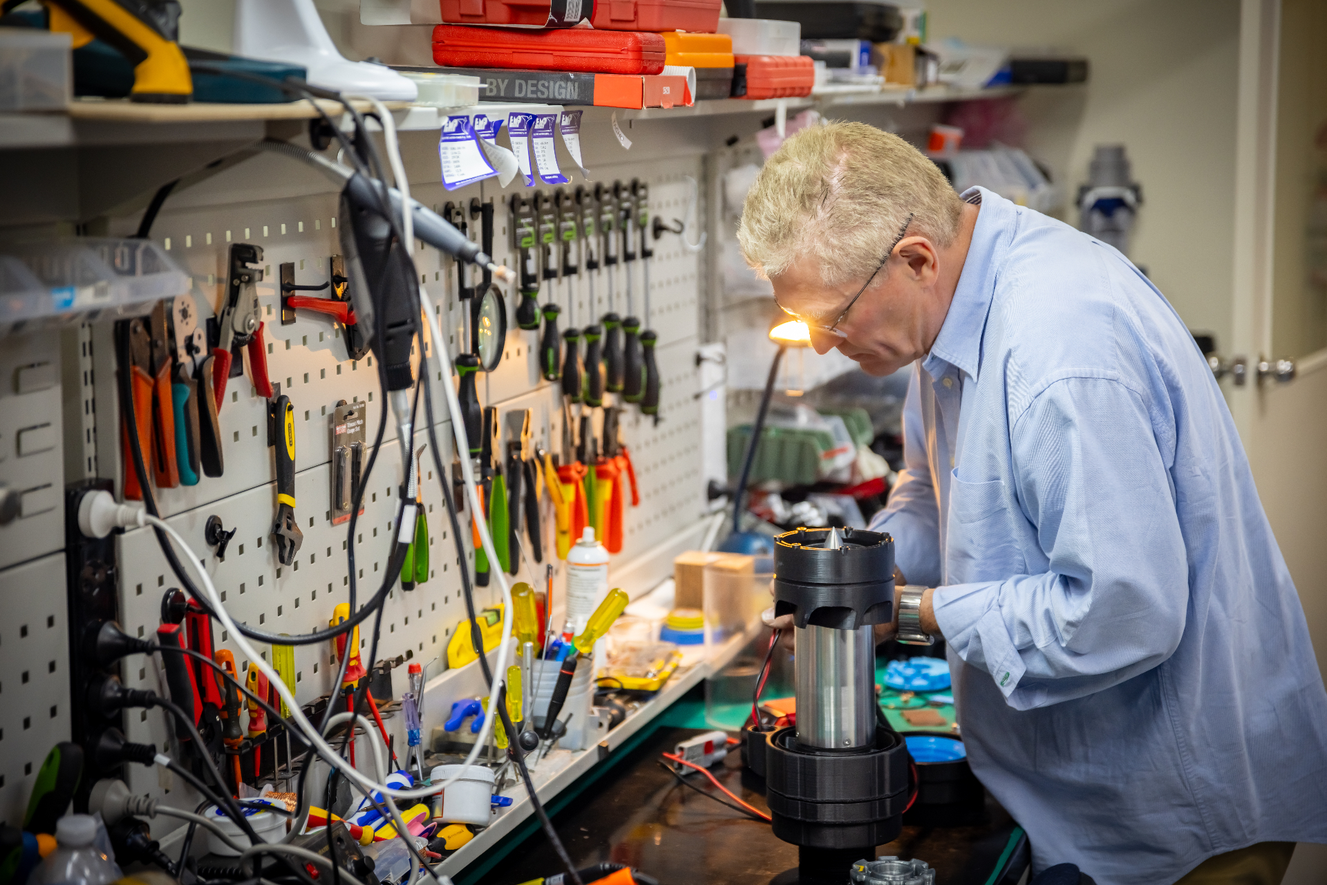 Mark Kirtland assembling an IZEP pump in the SOLAFLO workshop