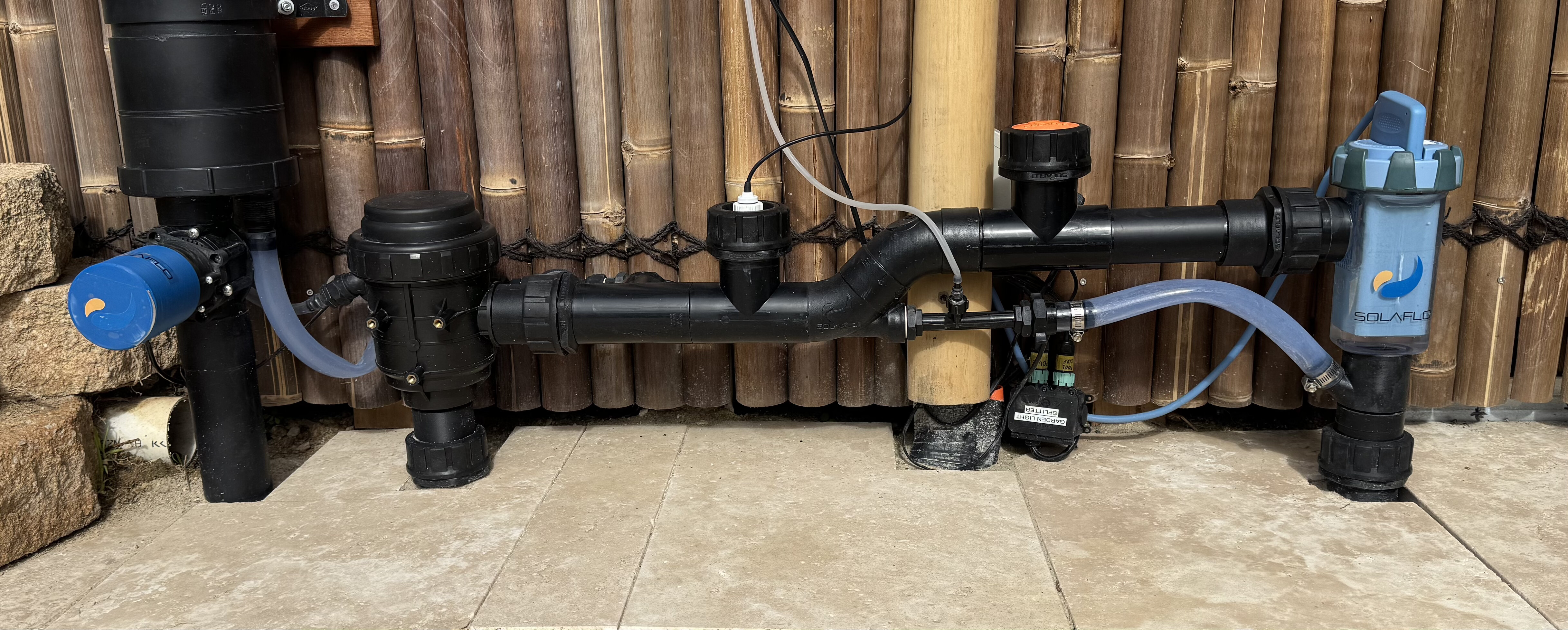 The SOLCHLOR+ sanitisation system installed with SOLAFLO pool equipment
